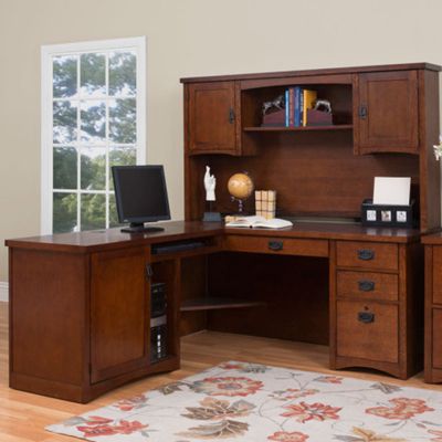 Mission Style Home Office Desks Amish Made Oak Craftsman