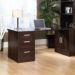 Office Port Dark Alder Library Desk with Hutch | OfficeFurniture.com