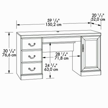 Heritage Hill Credenza W Hutch By Sauder Officefurniture Com