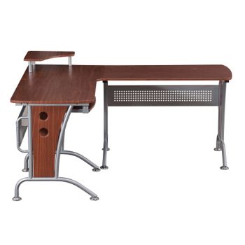 Mahogany L Desk 57 W By Techni Mobili Officefurniture Com