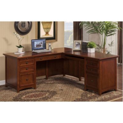 Mission Style Home Office Desks Amish Made Oak Craftsman