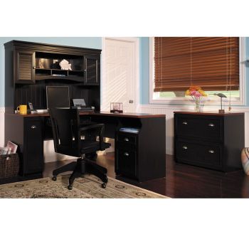 Fairview L Desk W Lateral File By Bush Officefurniture Com