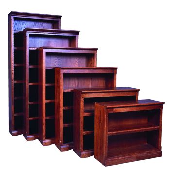 Mission Style Three Shelf Bookcase 36h Officefurniture Com
