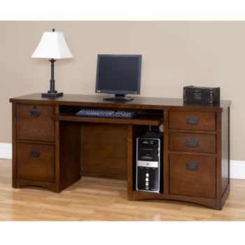 Mission Pasadena Computer Credenza By Martin Officefurniture Com