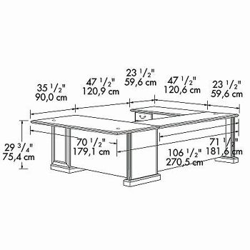 Sauder Heritage Hill Executive U Desk W Hutch Officefurniture Com