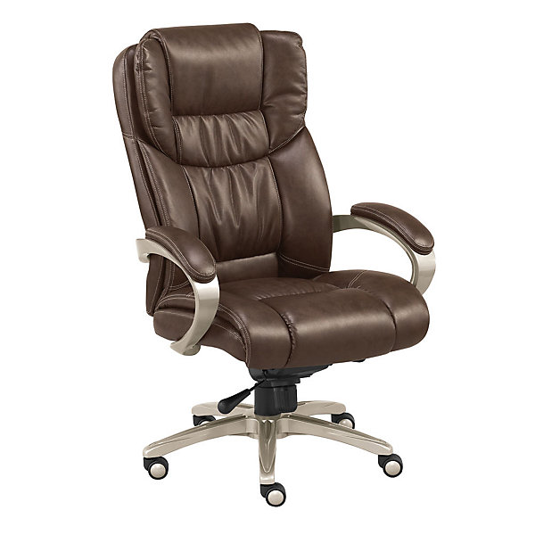 Alphason Houston Executive Black Leather High Back Chair RRP £130 A-Grade 