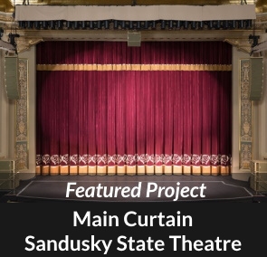 curtains on a stage