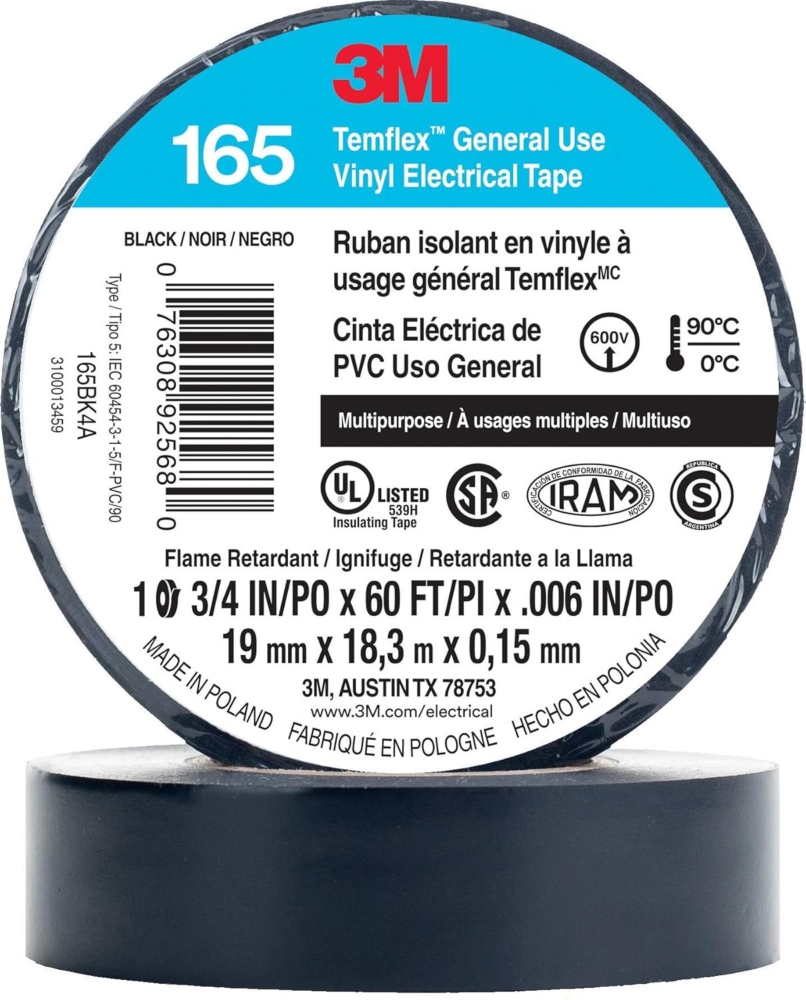 3M Temflex 165 Electrical Tape