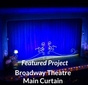 The Drowsy Chaperone Electric Blue Main Curtain
