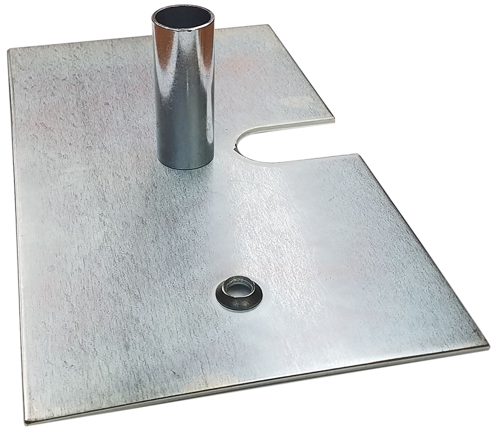 6 lb. Base 8" x 14" with 4" Pin