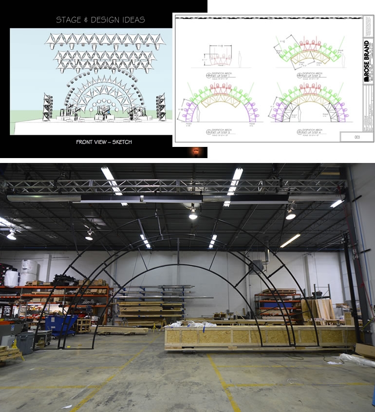 Arched Frame Drawings and frame