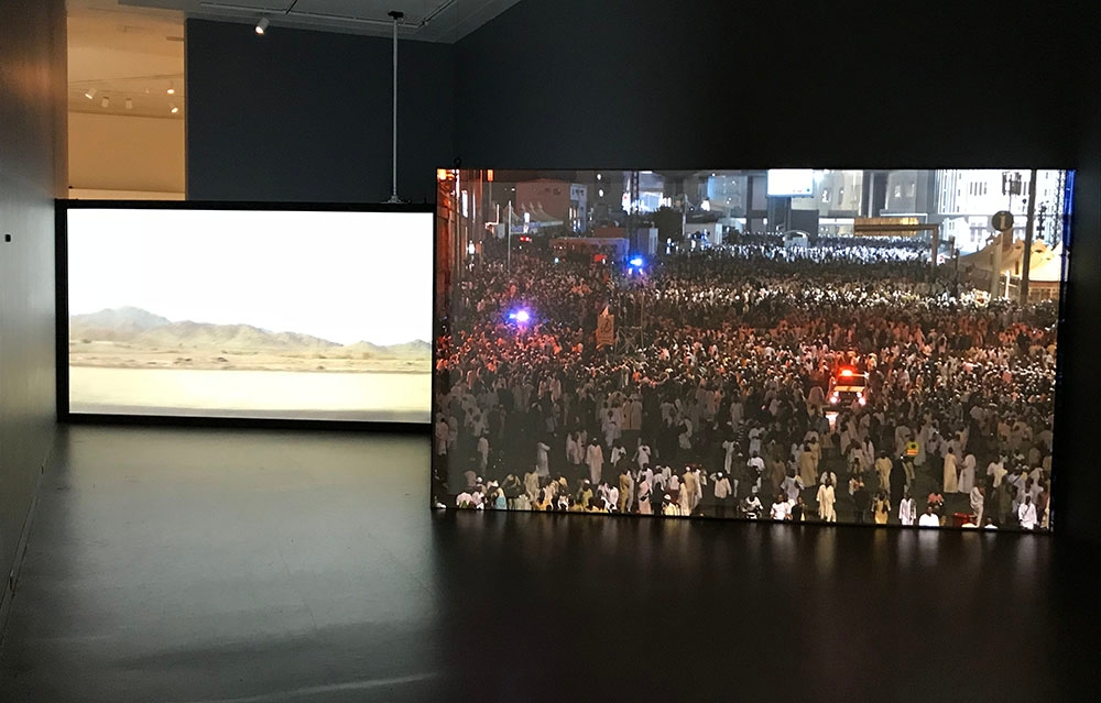 SpanFrame housing projections screens at Brooklyn Museum