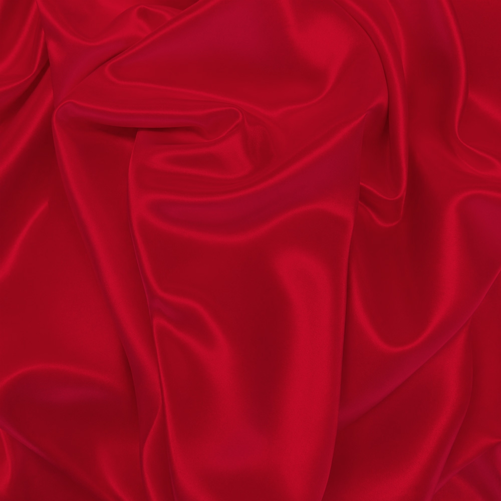 59" Poly Charmeuse, Red, IFR