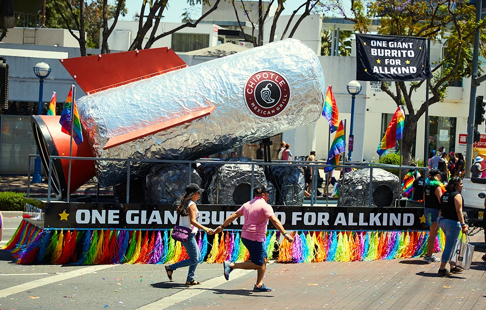 Chipotle Burrito from Printed Silver Molding Cloth 