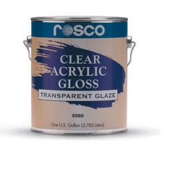 Clear Flat Acrylic Paint from Rose Brand