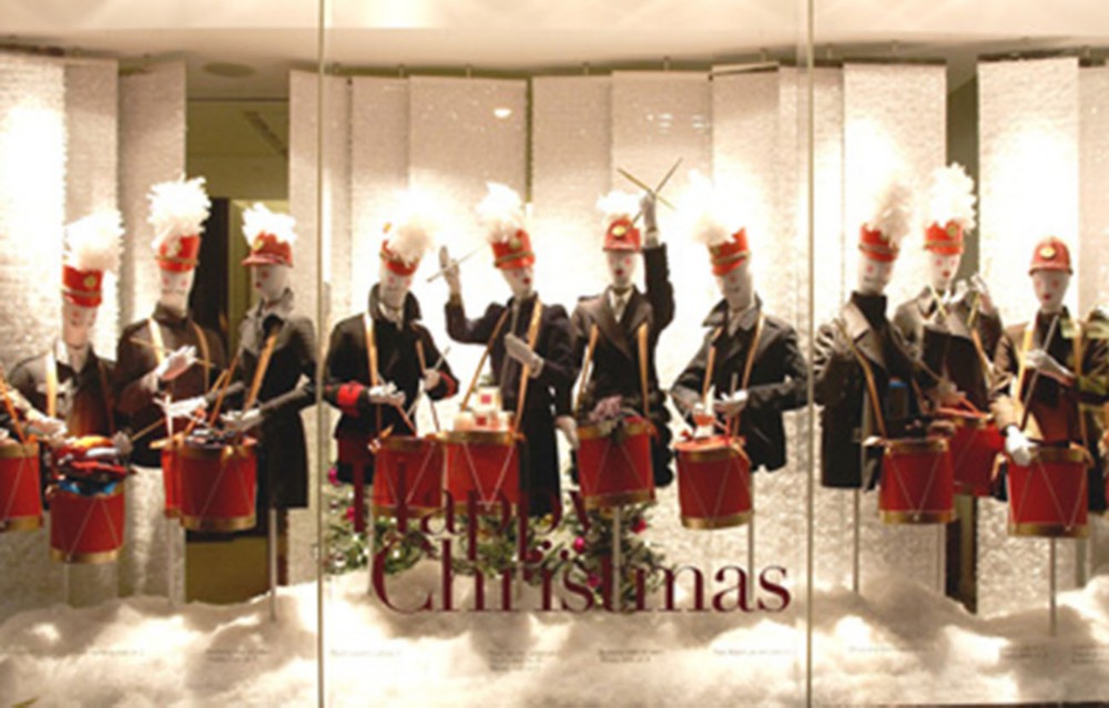 Floral Flash sparkles for a Happy Christmas at Holt Renfrew in Toronto