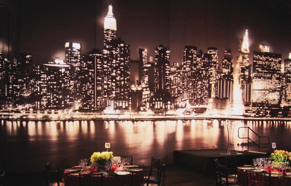 Backlit Lightbox Fabric at a Lincoln Center Gala