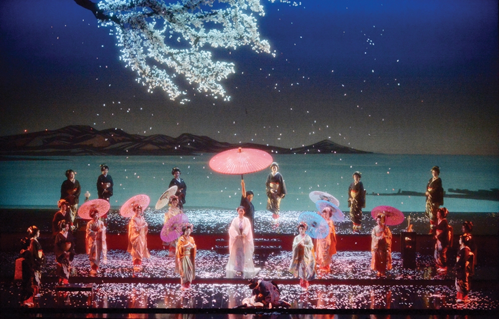 Madame Butterfly Painted Muslin Backdrop
