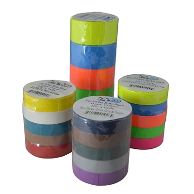  Pro Pocket Spike Stack RS127SS5X12X5.4 12 mm x 5.4 m  Fluorescent Matt Cloth Tape - Pink/Blue/Orange/Yellow/Green : Arts, Crafts  & Sewing