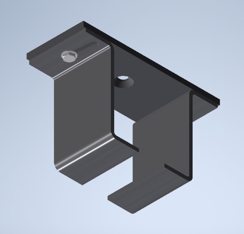 Flush Ceiling Clamp for Silent Steel® Track