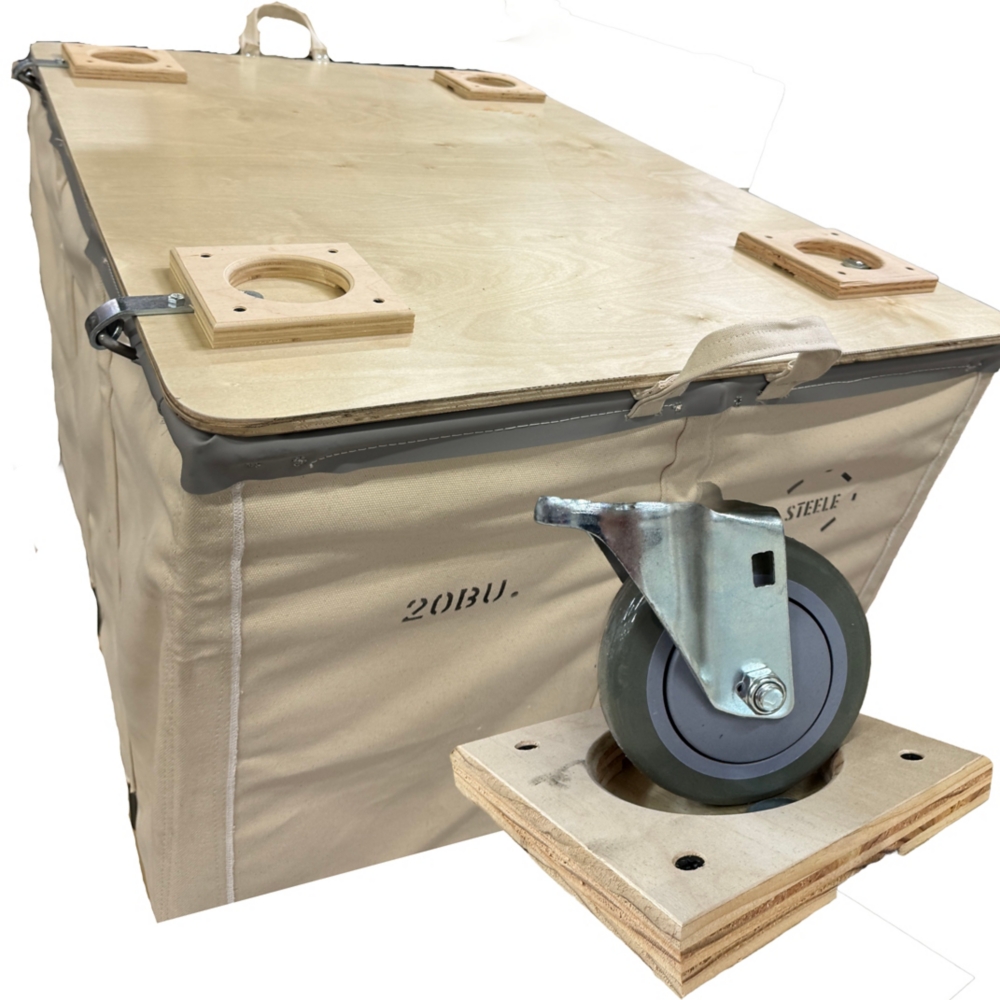Canvas Hamper with Donuts for Stacking