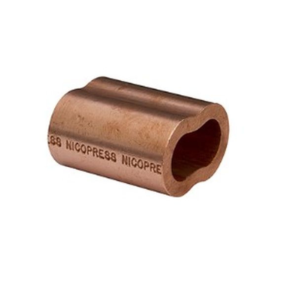 Oval Copper Nicopress® Swage Fittings, 10 ct.