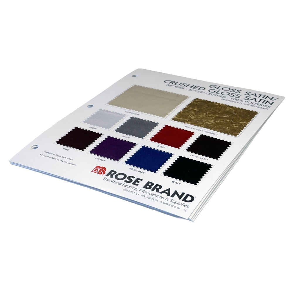 Gloss Satin Swatch Card