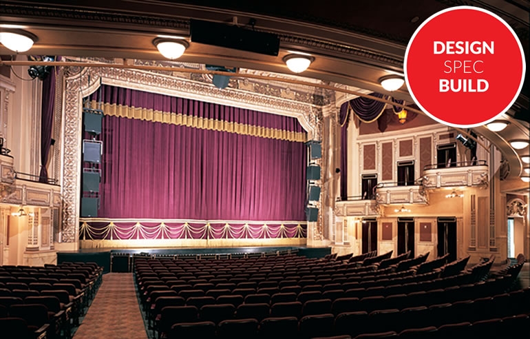 Baltimore's Hippodrome Theatre main curtain and box curtains