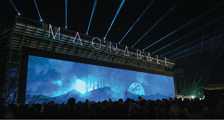 magnaball giant projection screen