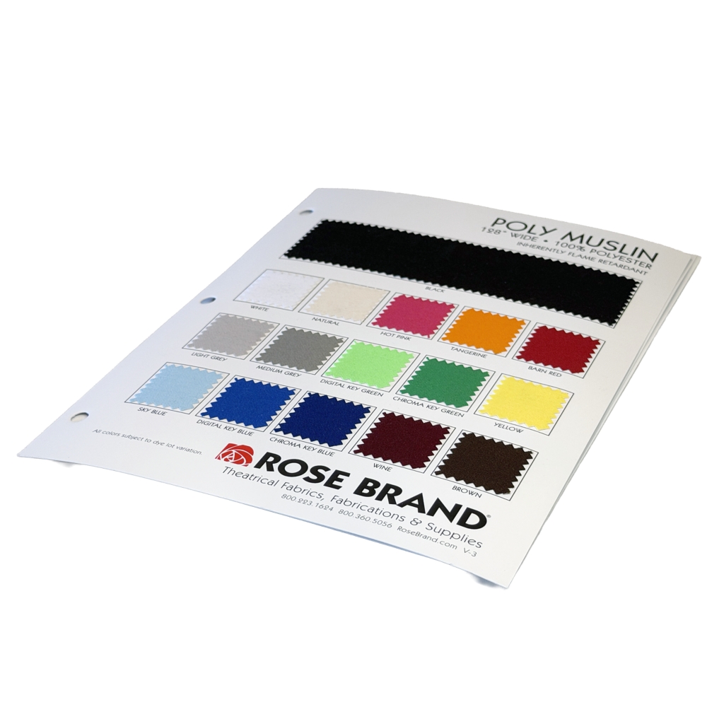 Poly Muslin Swatch Card
