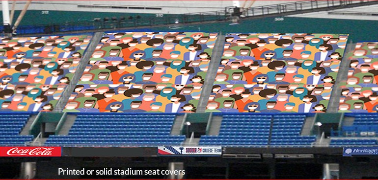 printed stadium seat covers