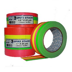 Fluorescent Spike Tape Stack from Rose Brand