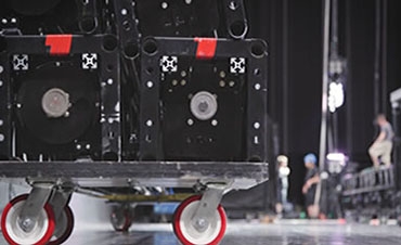 Modular truss system packed to tour