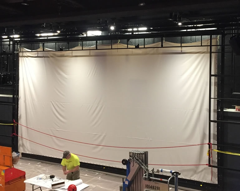 Unfinished Projection Screen