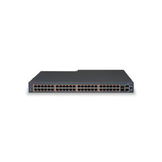 VSP 4450GSX-PWR+ with 12 10/100/1000 Base-T PoE+ Ports 36 1G SFP Ports and Two 10G SFP+ Uplink Ports Includes Base Software License 1 Field Replaceable 1000W PSU NA Power Cord