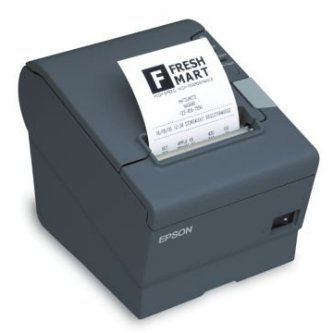EPSON, TM-T88VI-I, INTELLIGENT THERMAL RECEIPT PRINTER, ETHERNET, SERIAL AND USB INTERFACES, EPSON BLACK, INCLUDES ADAPTER V