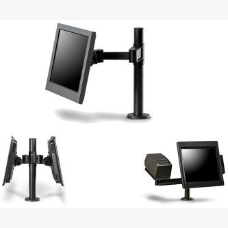 Angled wall mount for tablet enclosures