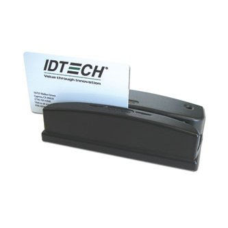 ID TECH, OMNI READER, MAGNETIC & VISIBLE RED BARCODE, DECODED INTERFACE, WIEGAND INTERFACE, TRACK 1&2&3