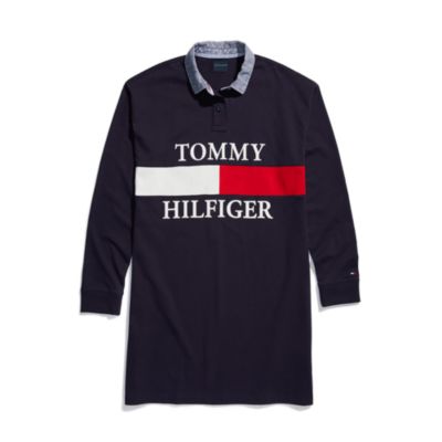 tommy jeans rugby dress