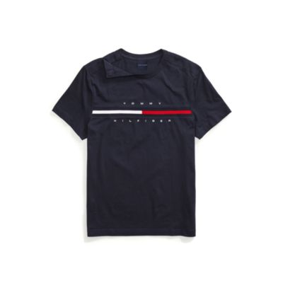 signature stripe tee tommy hilfiger