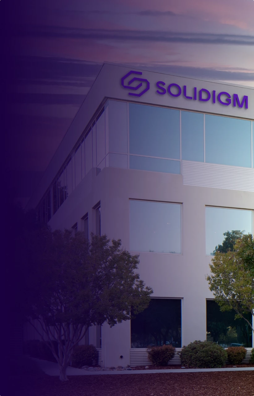 Solidigm headquarters, makers of enterprise SSDs, gaming SSDs, and cloud storage solutions, located in San Jose CA