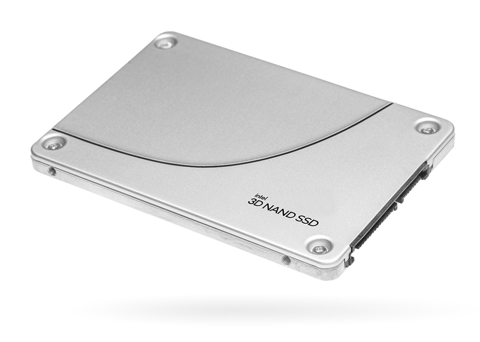 Side view of standard-endurance SATA for enterprise and data centers