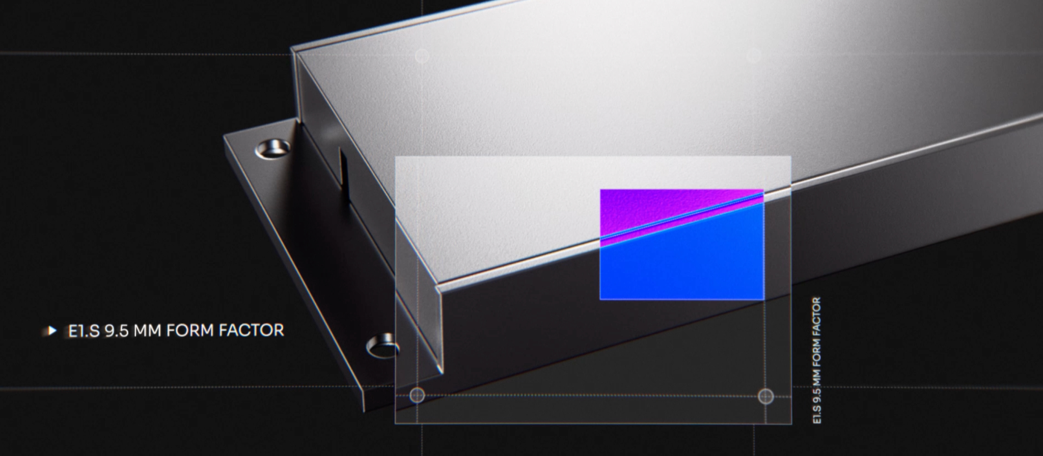 Solidigm D7-PS1010-E1-S-liquid-cooled-ssd form factor for direct-to-chip (DTC) cooling in AI data centers.