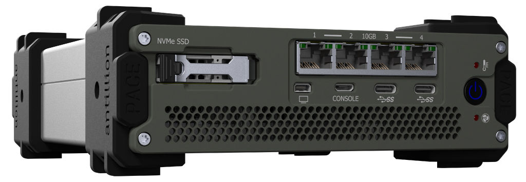 Antillion A2 Pace platform with Solidigm SSD data storage.
