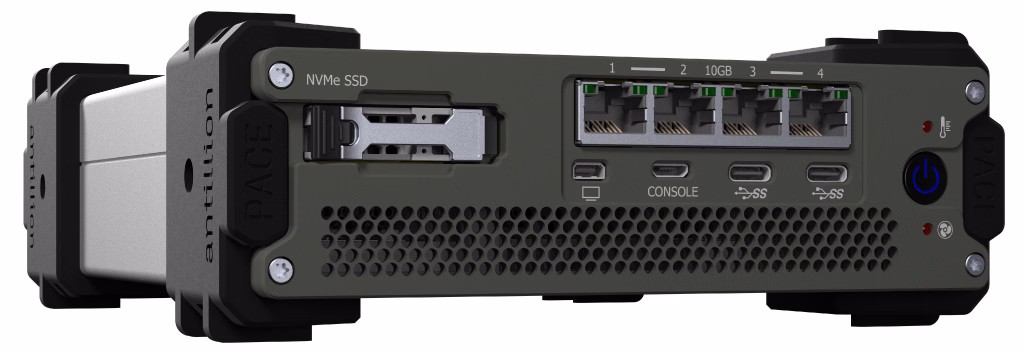 Antillion A2 Pace platform with Solidigm SSD data storage.