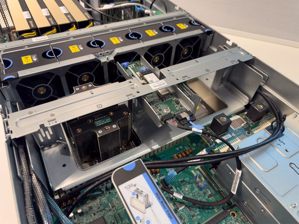 AI data storage rig with Solidigm D5-P5336.