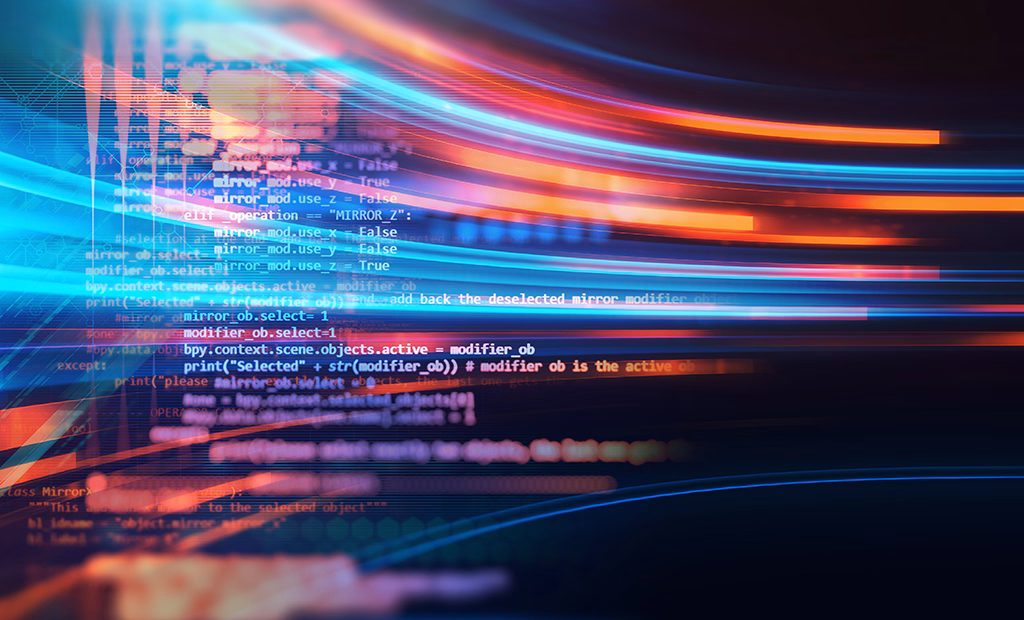 Computer code with speed-oriented graphics to depict density and performance in SSD storage for data centers.