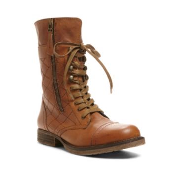 steve madden leather combat boots
