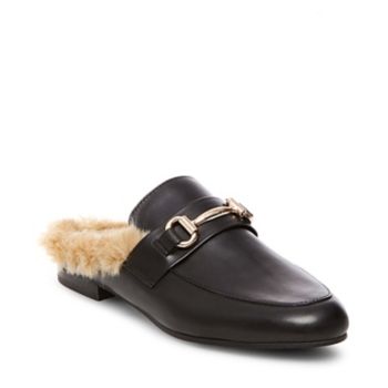 steve madden flats with fur