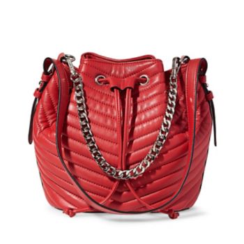 steve madden red tote bag